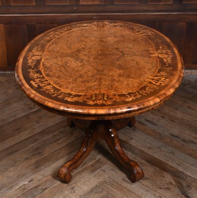 Victorian Walnut Marquetry Snap Top Table SAI3613 marquetry Antique Tables 18