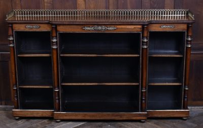 Regency Rosewood Open Bookcase SAI3614 Regency period furnishings Antique Bookcases 4