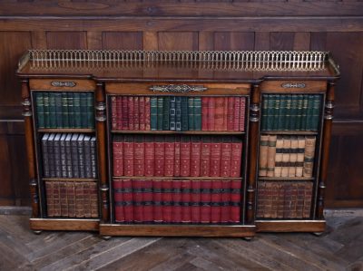 Regency Rosewood Open Bookcase SAI3614 Regency period furnishings Antique Bookcases 3