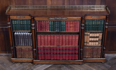 Regency Rosewood Open Bookcase SAI3614 Regency period furnishings Antique Bookcases 16