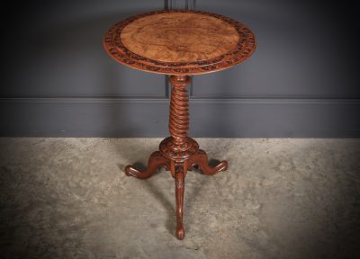 Figured Walnut Occasional Wine Table occasional table Antique Furniture 3