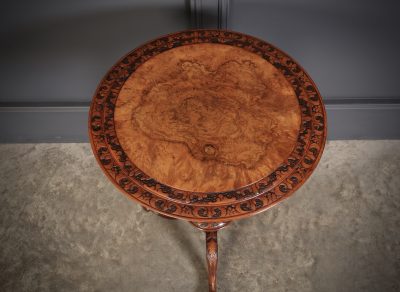 Figured Walnut Occasional Wine Table occasional table Antique Furniture 9