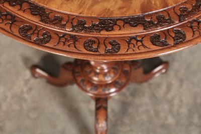 Figured Walnut Occasional Wine Table occasional table Antique Furniture 11