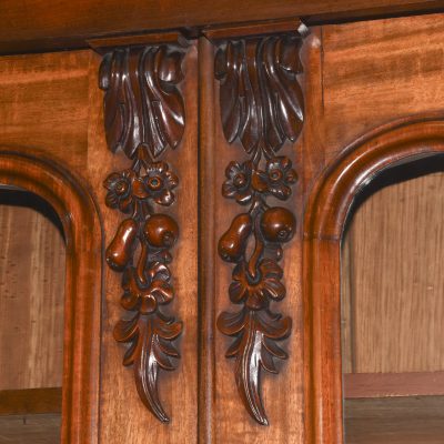 Quality 5-Door Victorian Mahogany Cabinet Bookcase - Image 2