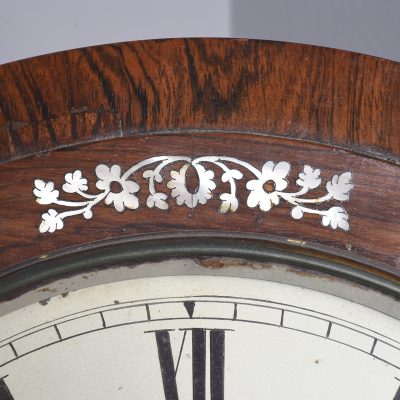 George IV Rosewood Drop-Dial Fusee Wall Clock Wall Clock Antique Clocks 6