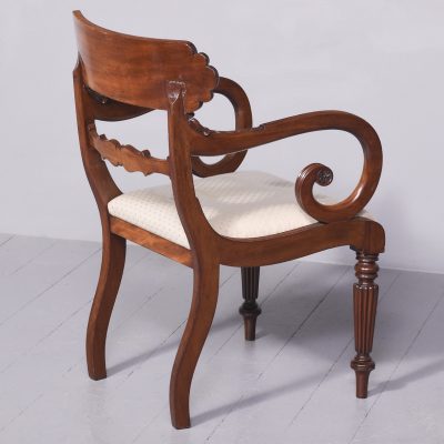 George IV Scottish Mahogany Armchair Antique Chairs 12