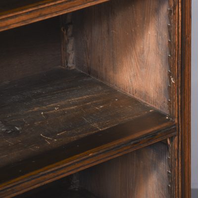 Edwardian Oak Open Bookcase Antique Bookcases 9