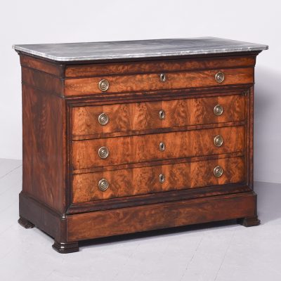 A Louis XVIII Marble Top Secretaire Chest Antique Chest Of Drawers 3