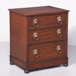 William IV Neat-Sized Mahogany Cellarette in The Form of a Chest of Drawers Miscellaneous