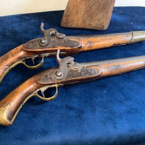 EXMAS SPECIAL RARE PAIR OF NORWEGIAN PERCUSSION PISTOLS Antique Guns