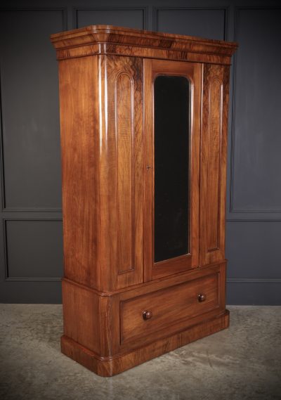 Victorian Walnut Wardrobe antique wardrobes Antique Furniture 4