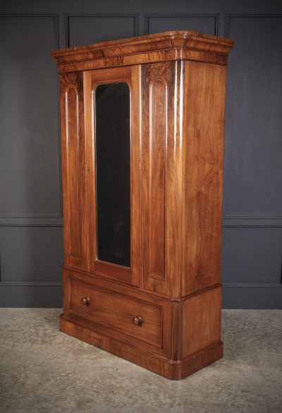 Victorian Walnut Wardrobe antique wardrobes Antique Furniture 6