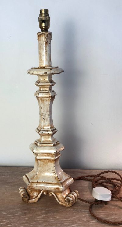 Antique Table Lamp French, Italian Baroque  Rococco Style C.1920s, Lovely Patina Antique Lighting 6