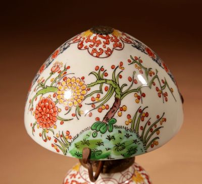 Mushroom Lamp Art Nouveau/Art Deco Desvres-Gabriel Fourmaintraux Porcelain Table Lamp circa 1905-25. - Image 4