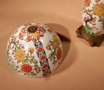 Mushroom Lamp Art Nouveau/Art Deco Desvres-Gabriel Fourmaintraux Porcelain Table Lamp circa 1905-25. - Image 9