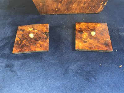 TORTOISE SHELL GEORGIAN  TEA CADDY Antique Boxes 17