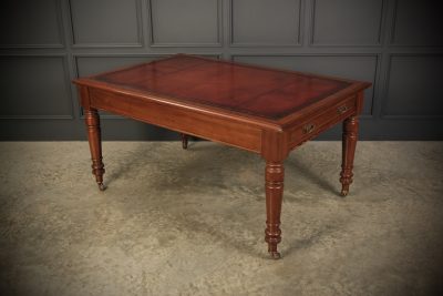 Victorian Mahogany Partners Writing Table victorian writing table Antique Desks 3