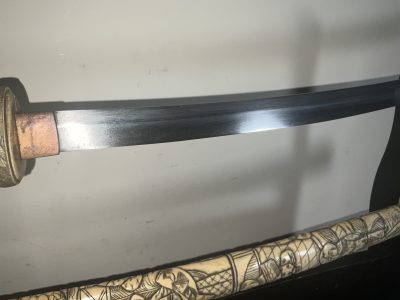 JAPANESE SWORD CARVED SAYA Antique Swords 19