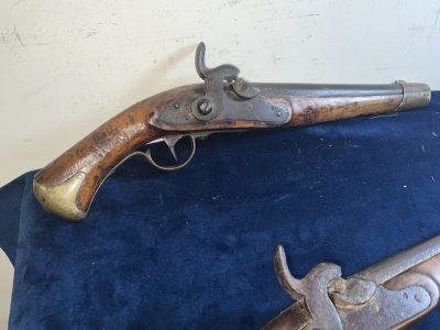 EXMAS SPECIAL RARE PAIR OF NORWEGIAN PERCUSSION PISTOLS Antique Guns 7