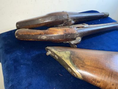 EXMAS SPECIAL RARE PAIR OF NORWEGIAN PERCUSSION PISTOLS Antique Guns 30