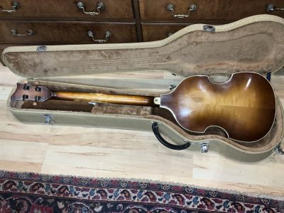 Original Hofner 1964 violin 500/1 bass guitar McCartney Beatles Antique Collectibles 8