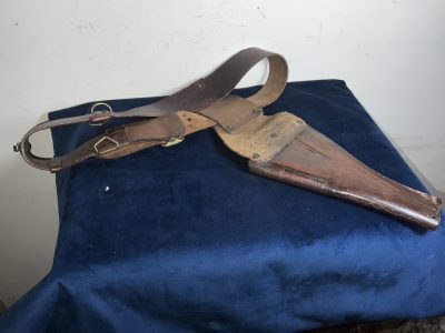 Sam brown with cut away holster British 1WW machine Gun Corp Military & War Antiques 5