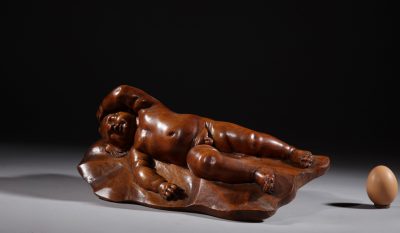 A Very Interesting Carved Fruitwood Sleeping Child Attributed To Laurent Delvaux  Gand 1696- Nivelles 1778. sculpture Antique Sculptures 8