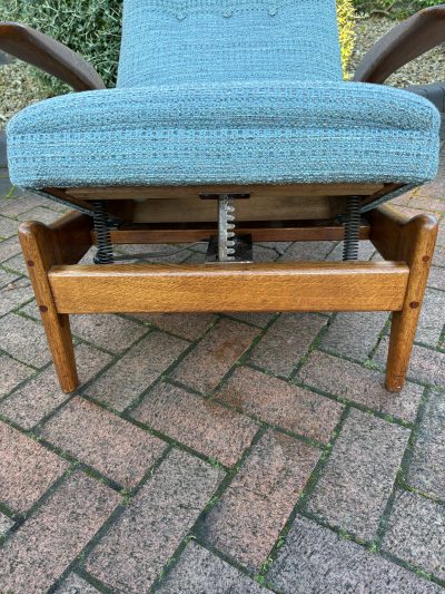 Rock ‘n’ Rest Armchair & Stool c1960s mid century Antique Chairs 11