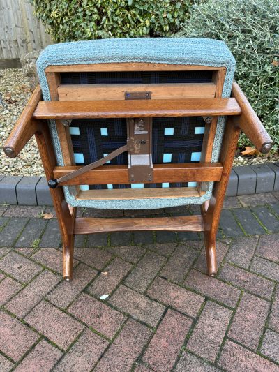 Rock ‘n’ Rest Armchair & Stool c1960s mid century Antique Chairs 8