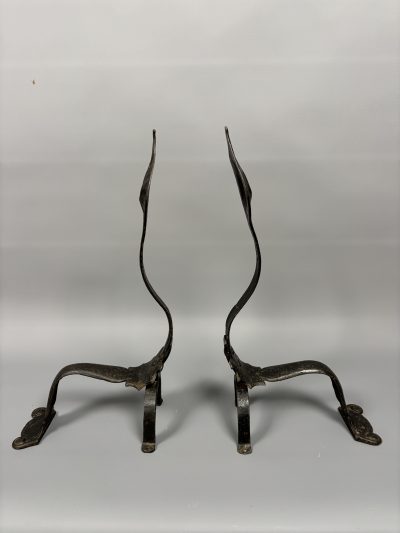 Pair of Arts & Crafts Steel Firedogs Arts & Crafts Antique Collectibles 8