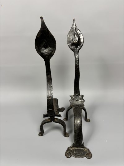 Pair of Arts & Crafts Steel Firedogs Arts & Crafts Antique Collectibles 4