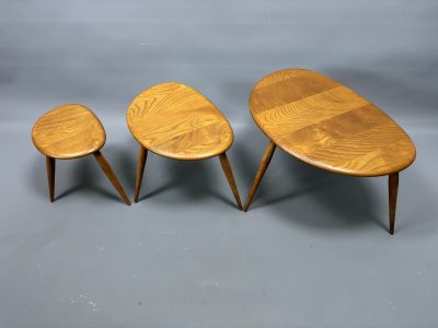 Ercol Mid Century Pebbles Nesting Tables ercol Antique Collectibles 7