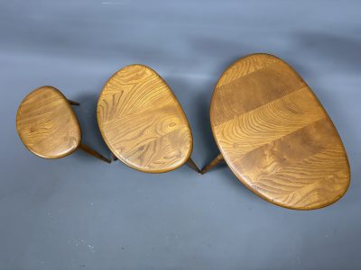 Ercol Mid Century Pebbles Nesting Tables ercol Antique Collectibles 6