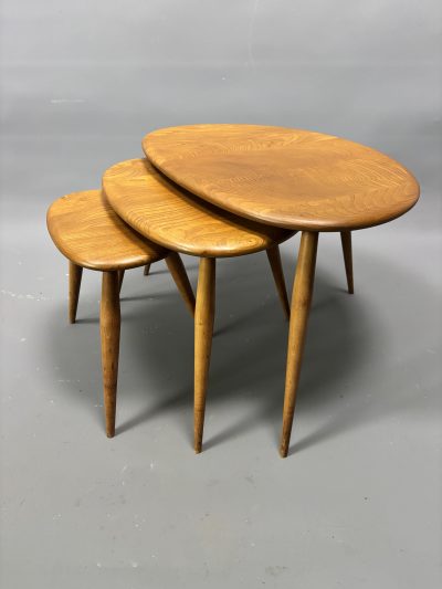 Ercol Mid Century Pebbles Nesting Tables ercol Antique Collectibles 3