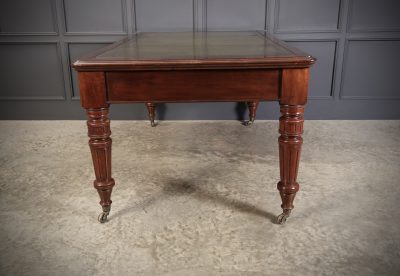 Large Victorian Mahogany Partners Writing Table by Maple & Co. antique writing desk Antique Desks 10