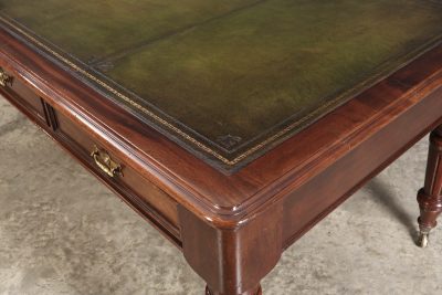 Large Victorian Mahogany Partners Writing Table by Maple & Co. antique writing desk Antique Desks 17