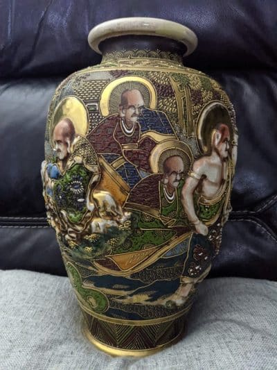 Large Japanese satsuma vase - Image 3