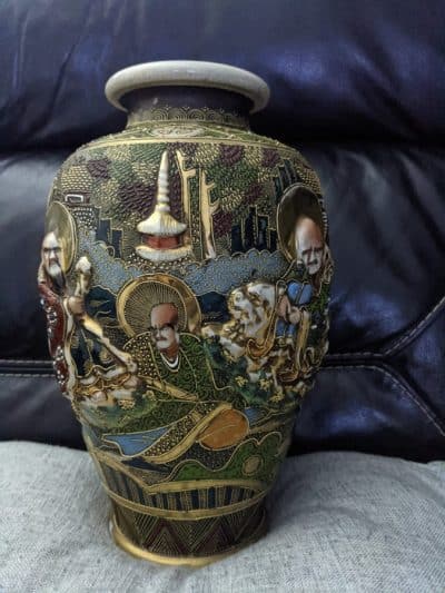 Large Japanese satsuma vase - Image 4