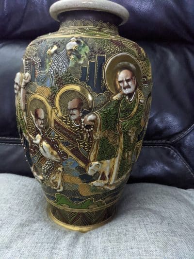 Large Japanese satsuma vase - Image 6