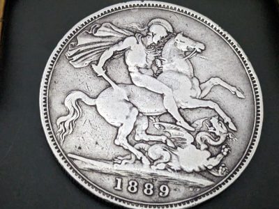 Silver crown coin 1889 very nice coin