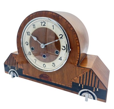 Exquisite Art Deco Musical Double Chime Mantel Clock – ca1920 Mantel Clock Antique Clocks 12