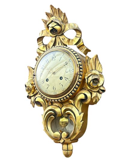 Stunning Swedish Cartel Gresso case Wall Clock – ca1930 Wall Clock Antique Clocks 10