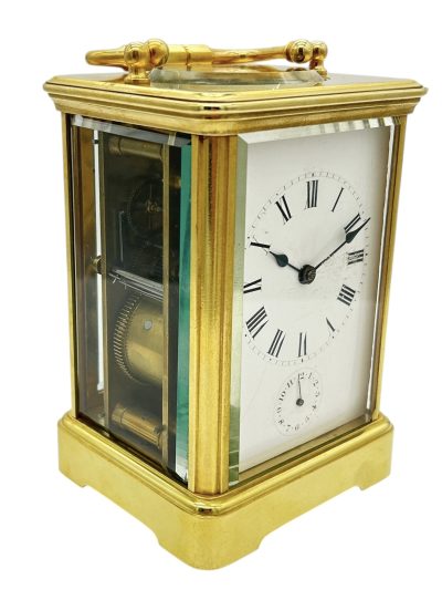 Incredible Antique French Gong striking Carriage Clock – 8-Day Carriage Clock C1880 carriage clock Antique Clocks 7