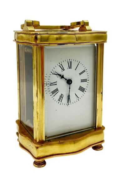 Fantastic French Antique Serpentine case Carriage Clock – 8-Day Carriage Clock C1900 carriage clock Antique Clocks 9