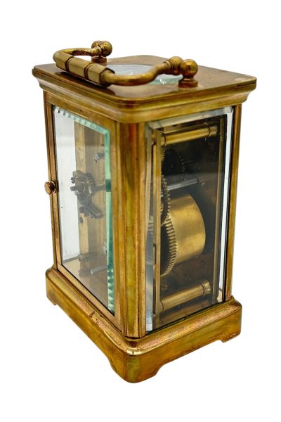 Fabulous Antique French H & H Alarm Carriage clock – ca1890 carriage clock Antique Clocks 9