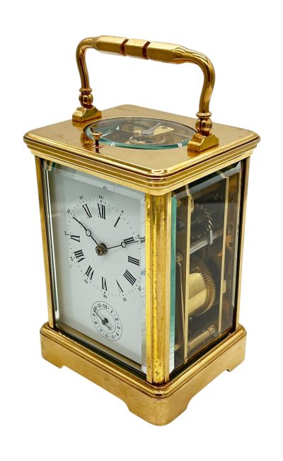 Fantastic Antique French Leppe Repeater Carriage Clock – 8-Day Carriage Clock C1890 carriage clock Antique Clocks 10