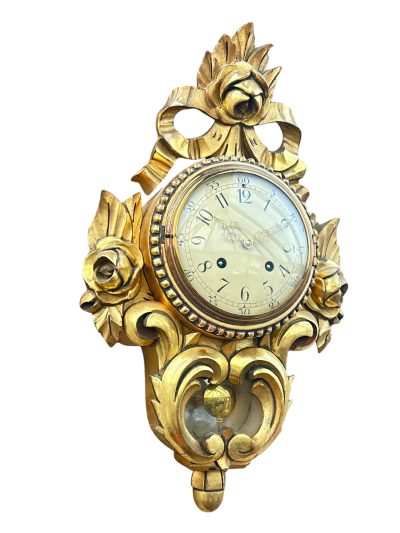 Stunning Swedish Cartel Gresso case Wall Clock – ca1930 Wall Clock Antique Clocks 4