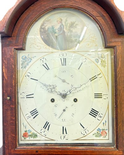 Fabulous Antique English “Huntsleat” Oak case Longcase clock – 8 day – 1820 Georgian longcase clock Antique Clocks 9