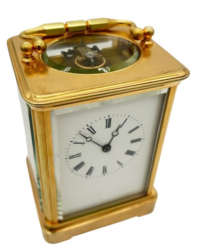 Exquisite Antique French Bell striking Carriage clock – ca1880 carriage clock Antique Clocks 19