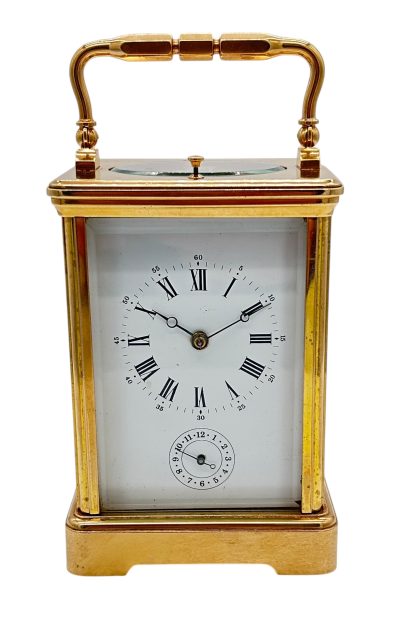 Fantastic Antique French Leppe Repeater Carriage Clock – 8-Day Carriage Clock C1890 carriage clock Antique Clocks 3